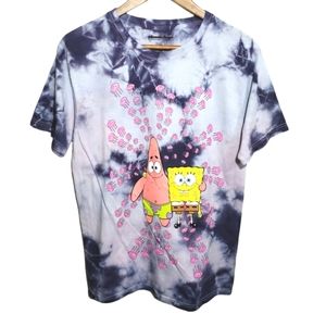 Nickelodeon SpongeBob and Patrick Tie-dye T-shirt Men's Medium NWOT
